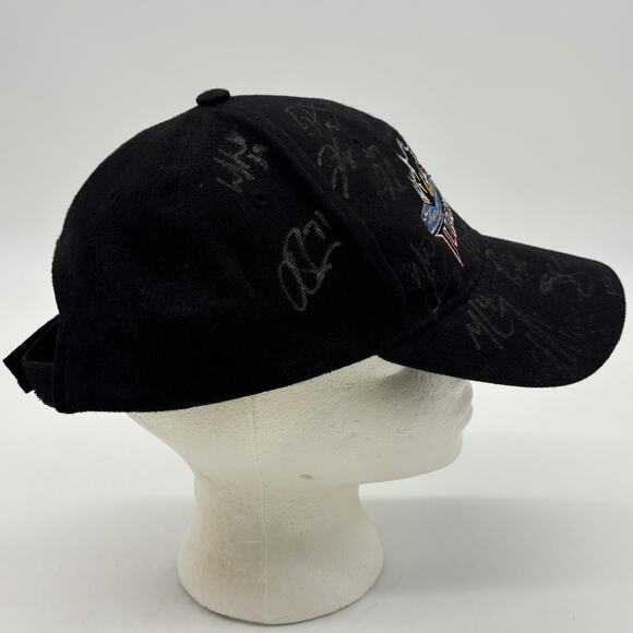 Lake Erie Monsters Hockey Autographed Hat OSFM Strapback Sportswear Black Cap - Picture 2 of 11